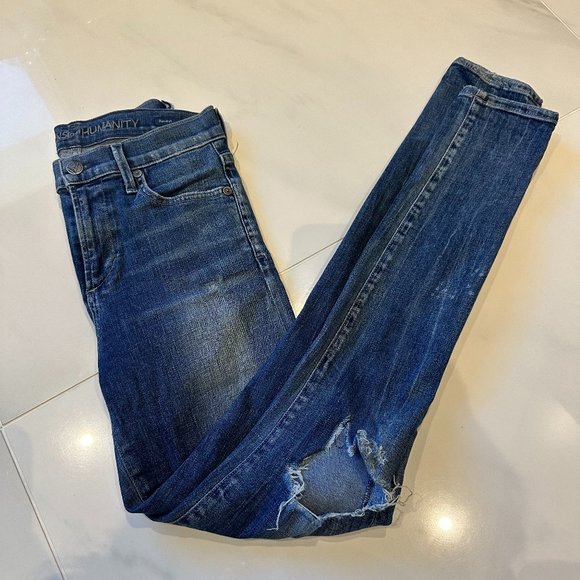 Citizens of Humanity Rocket High Rise Distressed Skinny Jeans - Picture 4 of 13